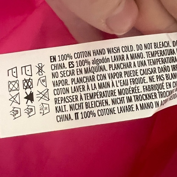 English Factory Classic Collared Shirt Dress Fuchsia Pink - Picture 9 of 9